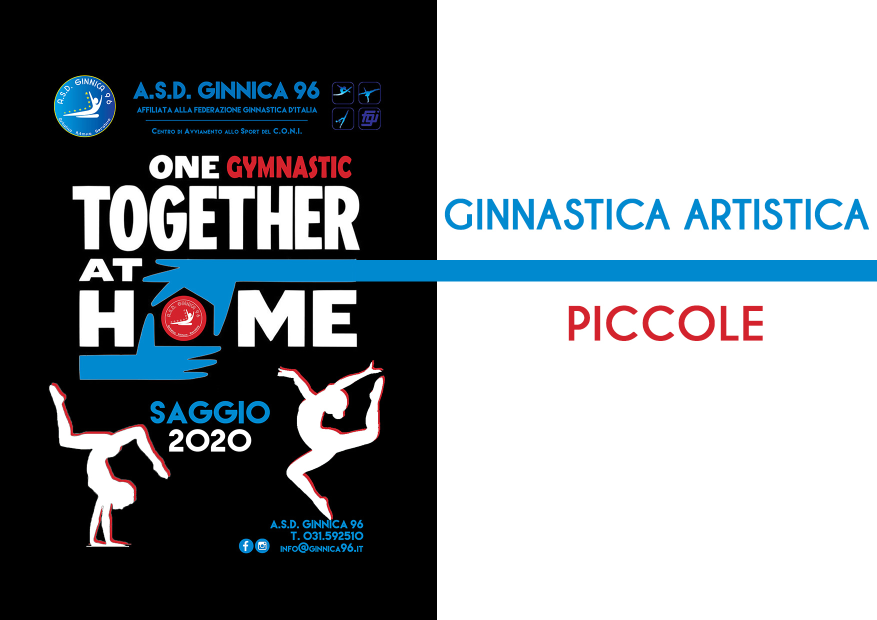 A.S.D. Ginnica 96 – SAGGIO 2020 – Ginnastica Artistica Piccole