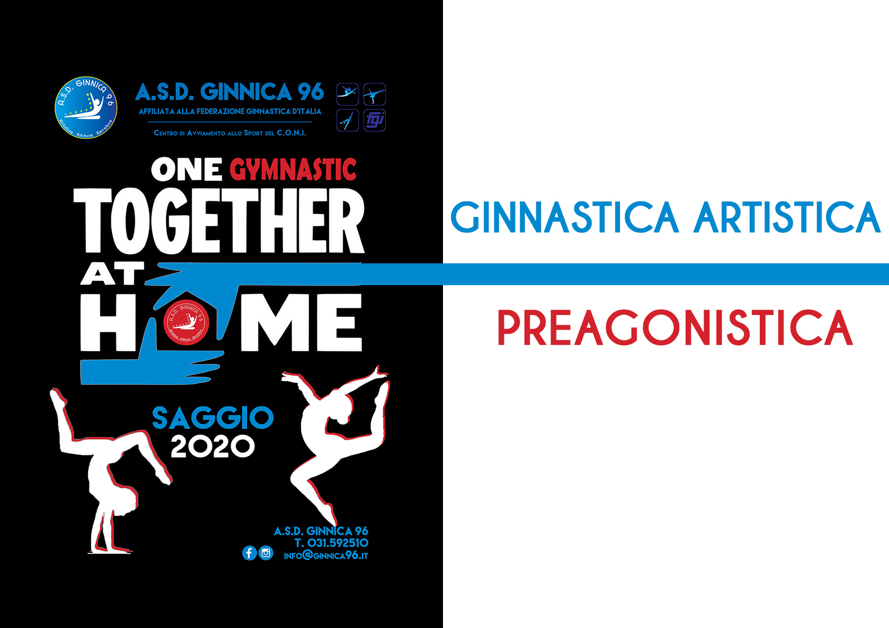 A.S.D. Ginnica 96 – SAGGIO 2020 – Ginnastica Artistica Preagonistica