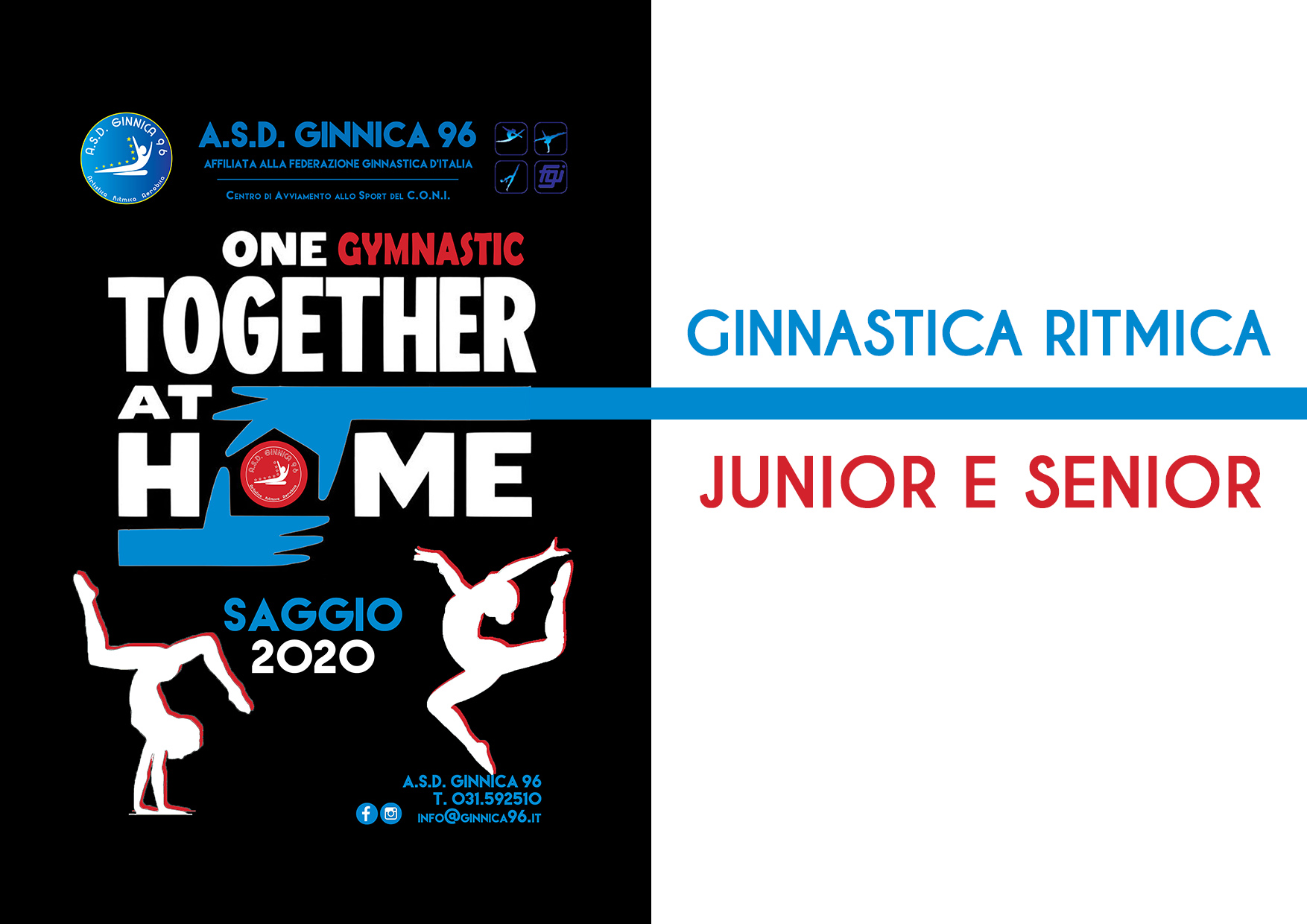 A.S.D. Ginnica 96 – SAGGIO 2020 – Ginnastica Ritmica Junior e Senior